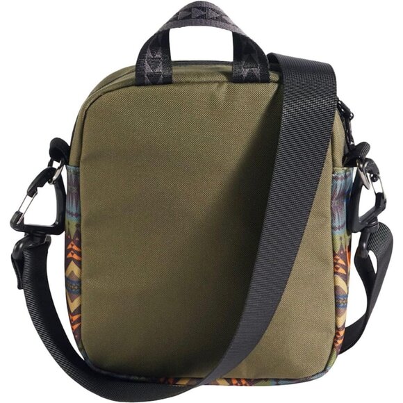 Crossbody Bag Recycled Polyester Southwestern Pattern Compact Organizer - Picture 2 of 4